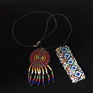 Handmade Beaded Necklace and Bracelet